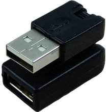 DSHA-Adaptador de extensión de ángulo de rotación de 2,0 grados, USB 360 macho a USB hembra, color negro 2024 - compra barato
