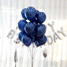 Balões de látex azul, tinta azul escuro, hélio, para decoração de aniversários, casamentos, festas, suprimentos, globos, 20 peças 2024 - compre barato