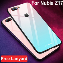 For Nubia Z17 case Gradient tempered glass + soft edge cover 5.5'' For Nubia z 17 dream glass case nubiaz17 NX563J cases shell 2024 - buy cheap