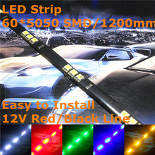 Stock Shipping New 12V Car LED Decoration Soft Strip 1200mm(60*5050 SMD) For Car Out/In Door Signal Atmosphere Light 2024 - buy cheap