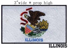 Parche bordado ancho de 3,0 "con bandera de Indiana, parche bordado con forma de estrella, planchado, transferencia 2024 - compra barato