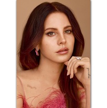 Nueva Lana Del Rey Soul Beauty Singer Star-Póster Artístico de seda, decoración de pared de mimbre, regalo 2024 - compra barato