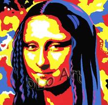 POP ART Mona Lisa Pop Art HAND PAINTED on canvas ,with out frame, wholesale oil paintings oLo PP005 2024 - buy cheap