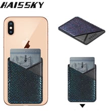 Funda de cuero de lujo con Soporte para tarjeta, adhesivo para Samsung S8, S9, S10 Plus, A50, A7, iPhone X, XR, XS, Max, 8, 7 Plus, Huawei P30 Pro, Oneplus 6, 7 2024 - compra barato