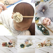 2019 Baby Accessories Kids Girls Newborn Baby Shower Toddler Flower Headband Hair Band Accessories Headwear Photo Props Gifts 2024 - buy cheap