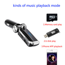 Car FM Transmitter Modulator Wireless A2DP Music Adapter Bluetooth Car Kit MP3 Player Dual USB Charger Support TF Card U Disk 2024 - buy cheap