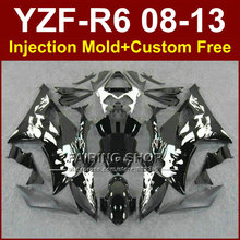 Molde de inyección de Negro plano personalizado, carenados para YAMAHA 2008, 2009, 2011, 2013, YZF-R6, YZF, R6, 08-13, posventa, YZF1000, R6 2024 - compra barato