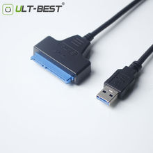 ULT-Best Adapter SATA USB Cable External Hard Drive USB3.0 to Serial ATA III 22pin Converter Hard Disk 6 Gbps for 2.5" HDD/SSD 2024 - buy cheap