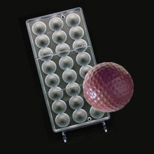 2 Pcs Bola de Golfe esportes Policarbonato Molde de Chocolate PC Suger Craft Sugarcraft Mold 2024 - compre barato