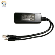 Divisor de poe, separador de energia poe 1.35x3.5mm, conector macho gigabit 802.3af divisor de ethernet para 5v dispositivo wanscam, não é poe 2024 - compre barato