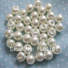 Botones redondos de perlas de 8mm para manualidades, accesorios para manualidades, productos de álbum de recortes, 50 unids/lote 2024 - compra barato