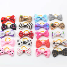 20PCS/pack Assorted  Cat Dog Bows with Rubber Bands Grooming Supplies Cute Pet Headwear for Puppy Accessories  [OR06] 2024 - buy cheap
