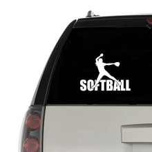 Pegatina de vinilo de silueta de Softball para decoración de coche, calcomanías de béisbol para portátil, para Apple MacBook Air / Pro 2024 - compra barato