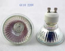 10pcs/lot Halogen GU10 Bulb 220V 35W 50W Diameter 50MM  Clear Glass With Cover Dimmable Warm White 2700K Spot Lamp 2024 - buy cheap