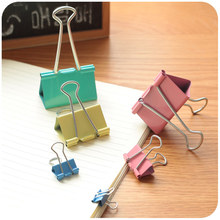 20pcs Colorful Metal Binder Clips Paper Clip 32mm Office Learning Stationary Office material School supplies 2024 - buy cheap
