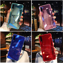 Блестящий зеркальный силиконовый чехол со стразами для Samsung Galaxy A50 A70 A10 A20 A30 M10 M20 M30, чехол для Samsung A50 SM-A505 A70 A705 2024 - купить недорого