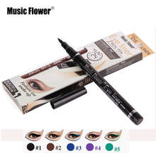 1pcs Music Flower Brand Makeup Eyeliner 5 Color Liquid Eye Liner Pencil Eye Make Up Cosmetic Waterproof Soft Fine Eye Line Pen 2024 - buy cheap
