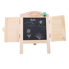 New High Quality Blackboard Wood Tabletop Chalkboard Double Sided Blackboard Message Board Children Kids Toy Tabletop Chalkboard 2024 - buy cheap