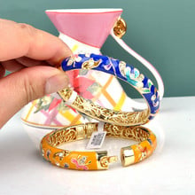 4 Choices Chinese Cloisonne bracelet female national wind bangles with retro fashion lady's accessories jewelry 2024 - buy cheap