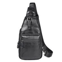 BOLEKE-Bolso cruzado de piel auténtica para hombre, bandolera informal de marca pequeña, bolso de hombro masculino, riñonera de pecho 2024 - compra barato