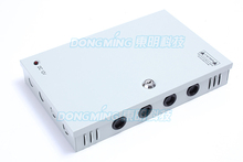 Fonte de alimentação do transformador para diodo emissor de luz 12 V 120 W 10A com caixa à prova d' água led driver 9 canais de alimentação do cctv fornecer