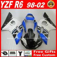 Aftermarket fairings Fit for YAMAHA R6 1998 1999 2000 2001 2002 blue body parts 98 99 00 01 02 fairing kits U4V2 2024 - buy cheap