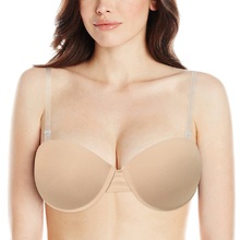 YANDW-lencería Sexy para mujer, ropa interior de boda, sujetador de realce Invisible transparente sin tirantes, sujetador de espalda transparente 32 34 36 38 40 A B C D 2024 - compra barato