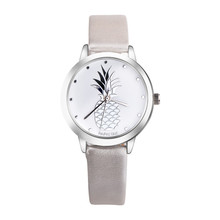 Модные женские часы Лидирующий бренд роскошные женские часы ананас искусственная кожа аналоговые кварцевые часы Relogio Masculino S20 2024 - купить недорого
