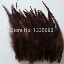 Free shipping!Hot sales 200 PCS / 4-6 '9 to 15 cm brown rooster saddle horn process feather mask sinamay hat/party 2024 - buy cheap