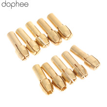 dophee 10Pcs 0.5mm-3.2mm Brass Dremel Collet Mini Drill Chucks 4.3mm Shank for Dremel Rotary Tools 2024 - buy cheap