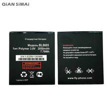 QiAN SiMAi 1pcs 100% high quality BL8605 2050mAh Mobile Phone Replacement Battery for fly FS502 +Tracking Code 2024 - buy cheap