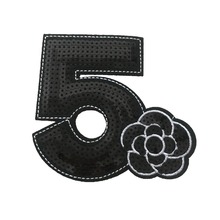 2 piece Iron On Patches Clothes DIY 5 With Flower Sequined Patches Badge For children Clothing handmade fashion cute stickers 2024 - buy cheap