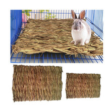 Hamster Bed Woven Small Animal Mat Safe Pet Chew Toy for Hamster Rabbit Hedgehog and Guinea Pig 2024 - buy cheap