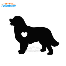 Pegatinas impermeables para coche, calcomanías de animales de montaña, I Love My Bernese, accesorios de estilo para coche, decoración de ventana, negro/blanco CL017 2024 - compra barato