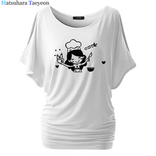 Cook Funny Printed T Shirt Women Summer Animal Short Sleeve Tshirts Harajuku T-Shirt Girl Casual Tops t shirt Brand 2024 - buy cheap