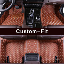 Custom fit esteiras do assoalho do carro para Mercedes Benz classe SL R230 SLS AMG GT tapete de luxo PU de couro de alta qualidade forros de tapetes 2024 - compre barato