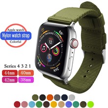 Band For Apple Watch Series 5/4/3/2   38MM 42MM Nylon Soft Breathable Replacement Strap Sport Loop for iwatch series 4 40MM 44MM 2024 - buy cheap