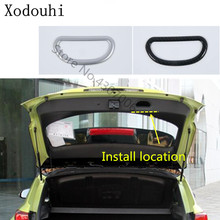 Для Hyundai Kona Encino Kauai 2017 2018 2019 2020 задний багажник Задняя ручка крышка чаши детектор палочек рамка 2024 - купить недорого