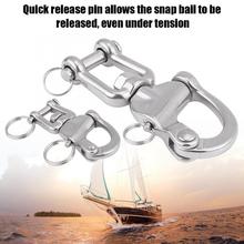 316 Stainless Steel Jaw Swivel Snap Shackle for Sailboat Spinnaker Halyard for Marine Boat Yacht Hardware 2024 - buy cheap