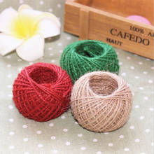 30M/ Roll DIY burlap Rope Natural Jute Twine Burlap String Hemp Rope Gift 3 Colors Wrapping Cords Thread Wedding Party Supplies 2024 - buy cheap