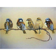 5D DIY diamante pintura sparrow diamante mosaico punto de cruz diamante bordado foto hogar decoración Animal sparrow 2024 - compra barato