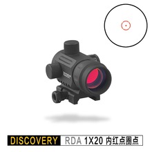 Discovery red dot rda mira óptica holográfica, mira óptica tática para airsoft, compatível com trilho picatinny 20mm, 1x20 2024 - compre barato