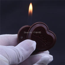 Originality Creative Gas Lighter Inflatable flame portable windproof refillable smoking cigarette lighter Chocolates Cute Gifts 2024 - buy cheap