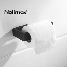 Держатель для туалетной бумаги SUS 304, нержавеющая сталь, матовый черный, для ванной комнаты, рулон бумаги, полотенце, квадратный, аксессуары для ванной комнаты 2024 - купить недорого