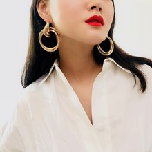 Bohemian Cheap Fashion Za Earrings for Women Round Charm Jewelry Christmas Gifts Wedding Dangle Drop Earrings Brinco Bijoux Hot 2024 - buy cheap