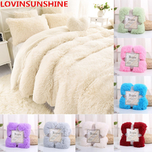 Super Soft Shaggy Fur Blanket Ultra Plush Decorative Blanket 130*160cm/160*200cm Winter Blankets For Bed Sofa Blanket 2024 - buy cheap