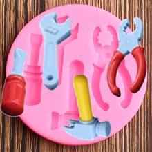 DIY Tools Hammer Plier Spanner Silicone Mold  Cake decorating tool Cake Sugar Craft Moulds Fondant Chocolate Gumpaste Mould 2024 - buy cheap