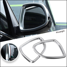 2Pcs New Car Styling Matt Chrome ABS Rear View Mirror Frame Rearview Cover Trim For BMW X5 X6 F15 F16 2014 2015 2016 2017 2018 2024 - buy cheap