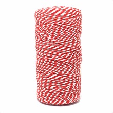 NEW 8ply 1MM~1.5MM Cotton Bakers Twine Mix (100yard/spool) Baker's Twine Gift Packing RED Twine for Crafting MS-RED 2024 - buy cheap
