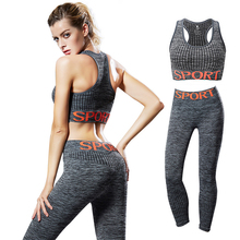 Mesh Yoga Set Tracksuit Women Gym Clothing Solid Letter Fitness Sport Suit Female Summer Running Sportswear Workout Clothes 2024 - buy cheap